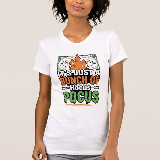 Halloween Hocus Pocus Citaat Vector Ontwerp_1 T-shirt (Voorkant)