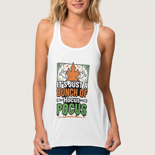 Halloween Hocus Pocus Citaat Vector Ontwerp_1 Tanktop (Voorkant)