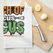 Halloween Hocus Pocus Citaat Vector Ontwerp_1 Theedoek (Quarter Fold)