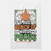 Halloween Hocus Pocus Citaat Vector Ontwerp_1 Theedoek (Verticaal)