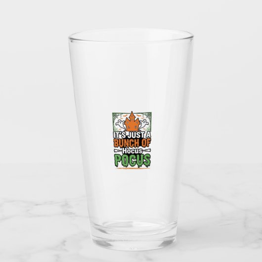 Halloween Hocus Pocus Citaat Vectorontwerp_1 Glas (Voorkant)