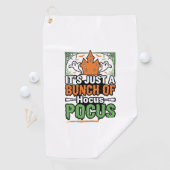 Halloween Hocus Pocus Citaat Vectorontwerp_1 Golfhanddoek (Insitu)