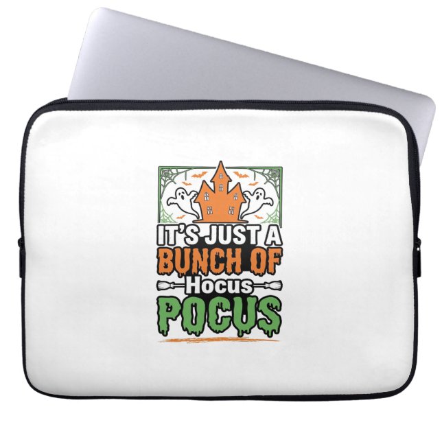 Halloween Hocus Pocus Citaat Vectorontwerp_1 Laptop Sleeve (Voorkant)