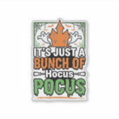 Halloween Hocus Pocus Citaat Vectorontwerp_1 Sticker (Voorkant)