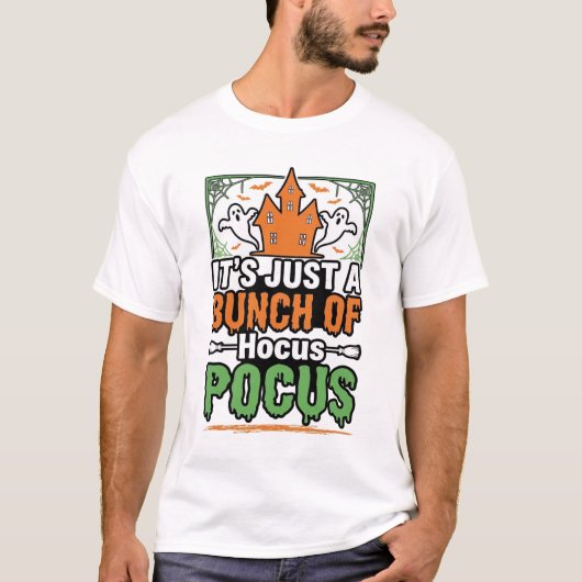 Halloween Hocus Pocus Citaat Vectorontwerp_1 T-shirt (Voorkant)