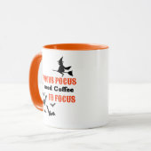 Halloween Hocus Pocus Coffee Focus Grappig Mok (Voorkant links)