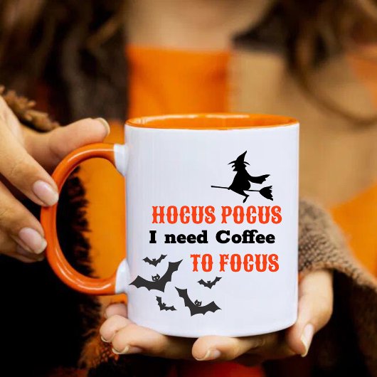 Halloween Hocus Pocus Coffee Focus Grappig Mok