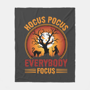 Halloween Hocus Pocus Iedereen Focus Heksenboom Fleece Deken