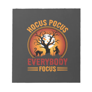 Halloween Hocus Pocus Iedereen Focus Heksenboom Notitieblok
