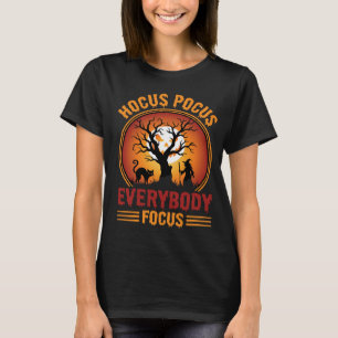 Halloween Hocus Pocus Iedereen Focus Heksenboom T-shirt