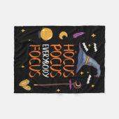 Halloween Hocus Pocus Iedereen Focus Leuke Leraar Fleece Deken (Voorkant (Horizontaal))