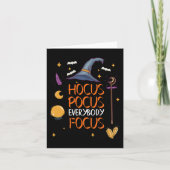 Halloween Hocus Pocus Iedereen Focus Leuke Leraar Kaart (Voorkant)