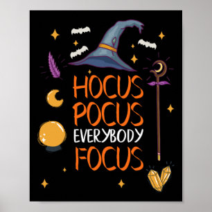 Halloween Hocus Pocus Iedereen Focus Leuke Leraar Poster