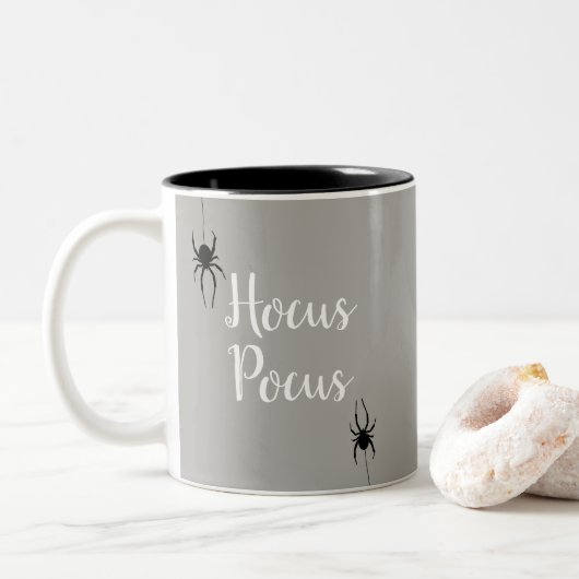 Halloween Hocus Pocus Spider Pattern Mok (Met donut)