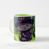 Halloween Hocus Pocus Tweekleurige Koffiemok (Voorkant links)