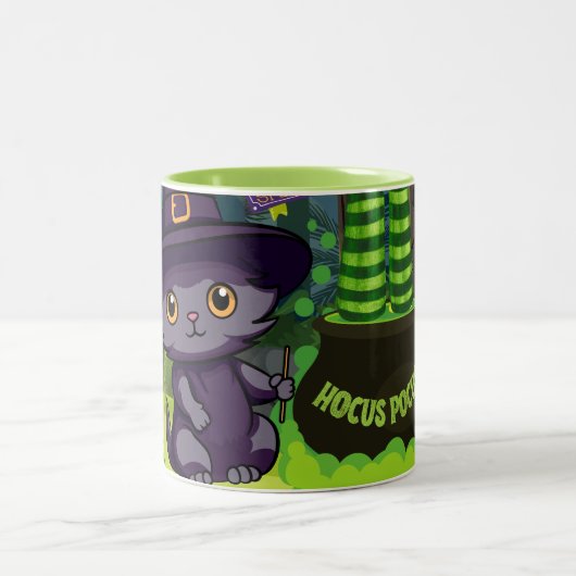 Halloween Hocus Pocus Tweekleurige Koffiemok (Center)