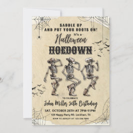 Halloween Hoedown verjaardagsfeest, Western Kaart