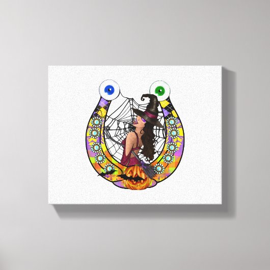 Halloween-Hoefijzer Canvas Afdruk (Voorkant)