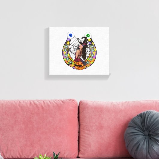 Halloween-Hoefijzer Canvas Afdruk (Insitu (Woonkamer))