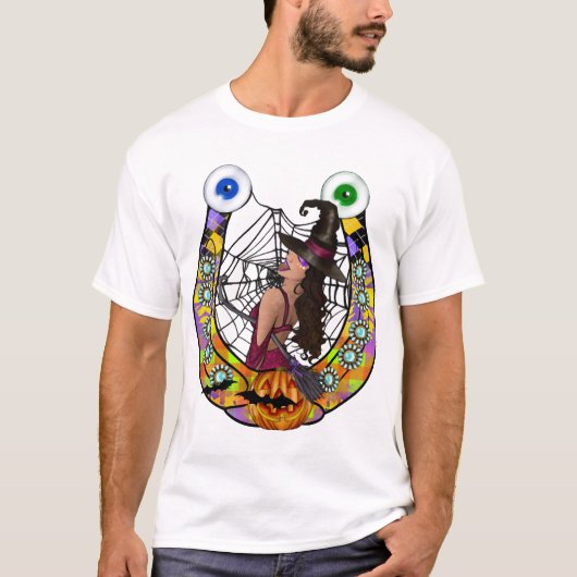 Halloween Hoefijzer T-shirt (Voorkant)