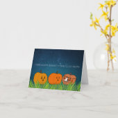 Halloween hoeft geen bange kaart te zijn (Gele Bloem)