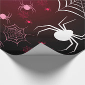 Halloween Holiday Custom Retro Spiers Cadeaupapier (Hoek)