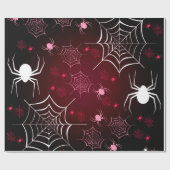 Halloween Holiday Custom Retro Spiers Cadeaupapier (Vlak)