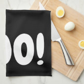 HALLOWEEN HOLIDAY GRAPHIC BOO KITCHEN DISH TOWEL THEEDOEK (Quarter Fold)