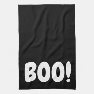 HALLOWEEN HOLIDAY GRAPHIC BOO KITCHEN DISH TOWEL THEEDOEK