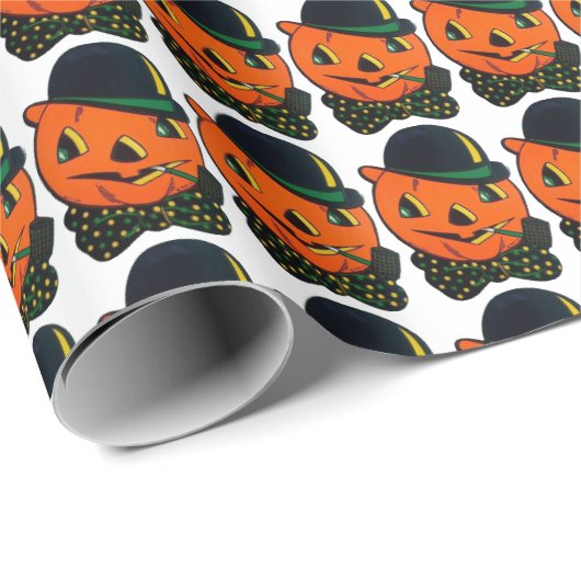 Halloween Holiday inpakpapier pompoen (Rol Hoek)