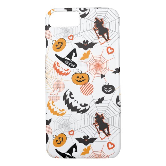 Halloween Holiday Symbols Trendy Design Case-Mate iPhone Case (Achterkant)