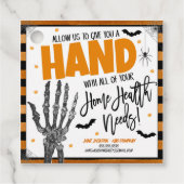 Halloween Home Health referral Cadeau Label (Voorkant)