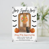 Halloween Home Spooky Home Uitnodiging (Staand voorkant)