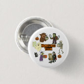 Halloween Homelines Team Ronde Button 3,2 Cm (Voorkant /achterkant)