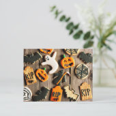 Halloween Homemade Gingerbrood Cookies Briefkaart (Staand voorkant)