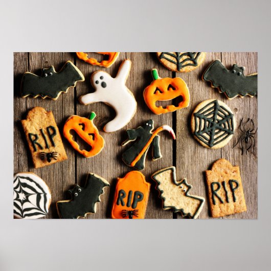 Halloween Homemade Gingerbrood Cookies Poster (Voorkant)