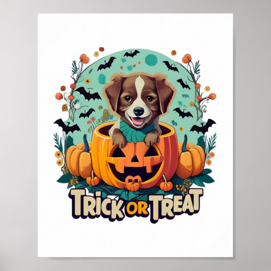 Halloween Hond 1 Poster (Voorkant)