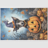 Halloween Hond 2 Decoupage papier (Voorkant)