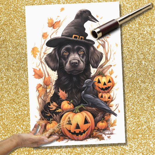 Halloween Hond 4 Decoupage papier