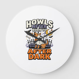 Halloween Hond Boo Crew (5) Grote Klok