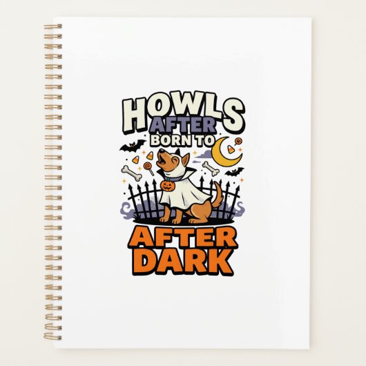 Halloween Hond Boo Crew (5) Planner (Voorkant)