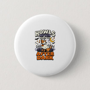 Halloween Hond Boo Crew (5) Ronde Button 5,7 Cm
