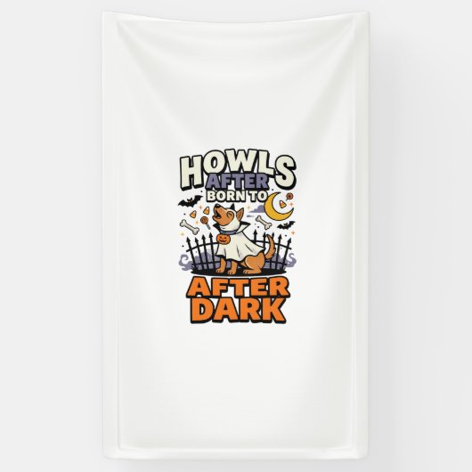 Halloween Hond Boo Crew (5) Spandoek (Verticaal)