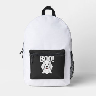 Halloween Hond Boo Schattige Puppy Geest Design Bedrukte Rugzak