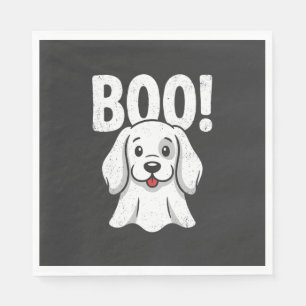 Halloween Hond Boo Schattige Puppy Spook Ontwerp Servet