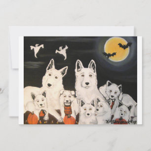 Halloween Hond Familie Uitnodigingen