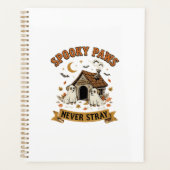 Halloween Hond Geest Pootjes Planner (Voorkant)