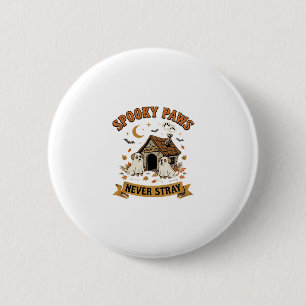 Halloween Hond Geestenpoten Ronde Button 5,7 Cm