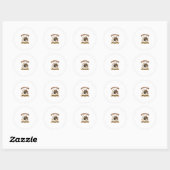 Halloween Hond Geestenpoten Ronde Sticker (Vel)