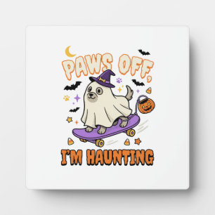 Halloween Hond Griezelige Skate Ride Fotoplaat